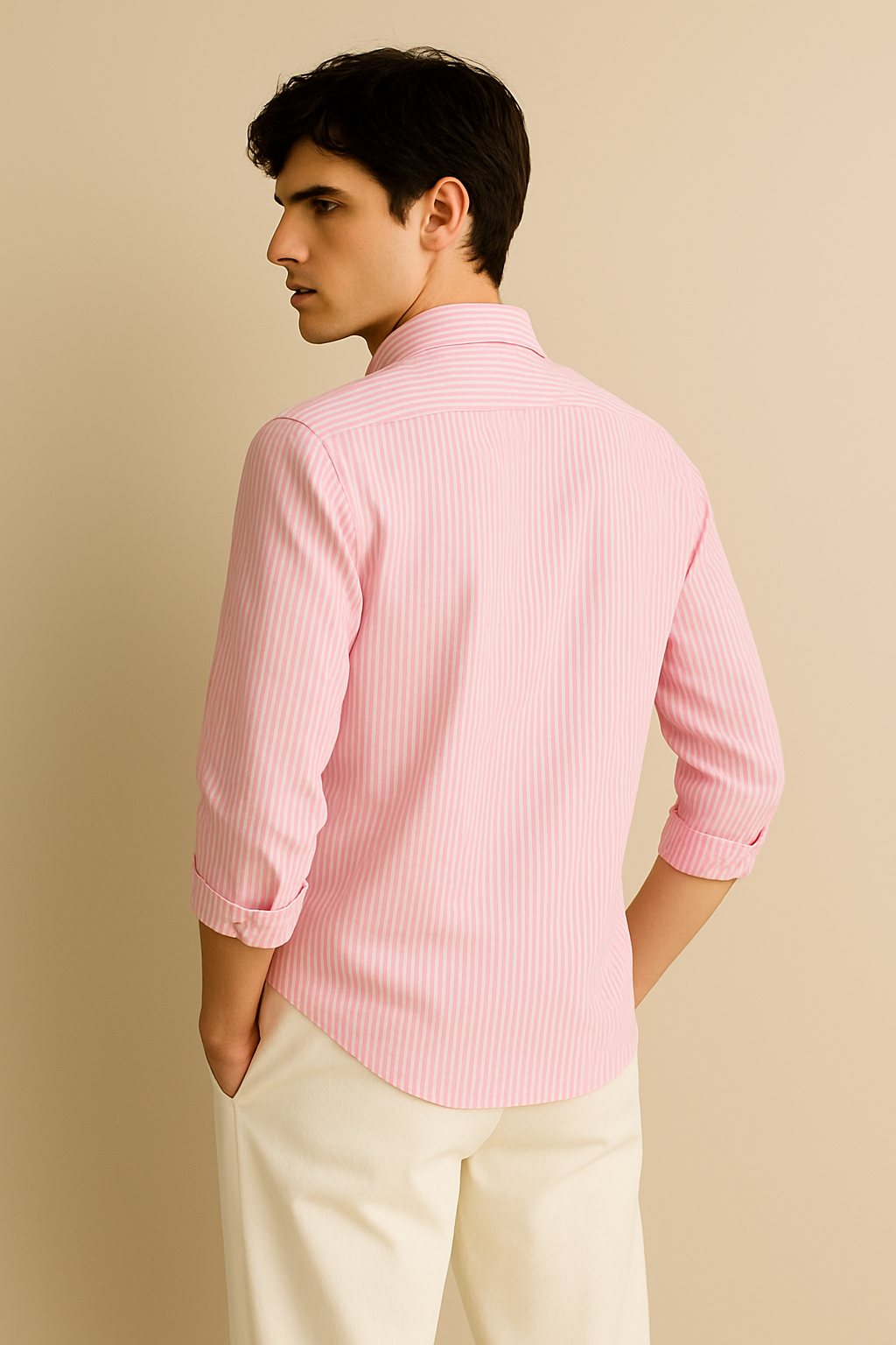 Relaxed Pit Pink Striped Shirt