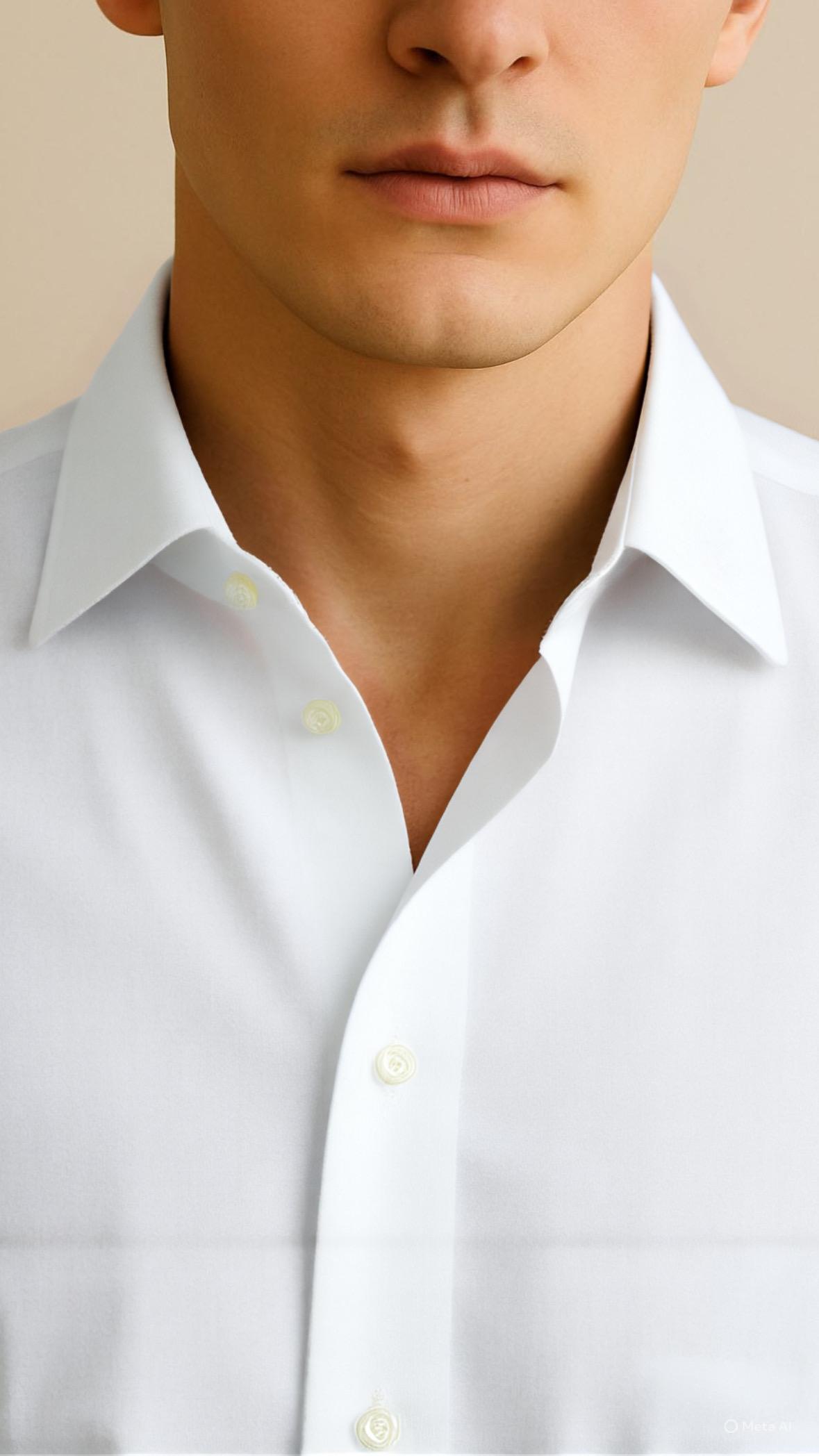 Relaxed Fit Oxford White Shirt